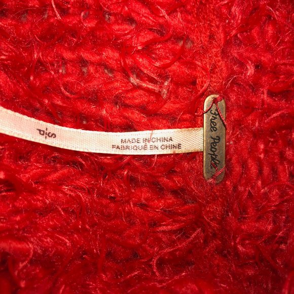 Free People Red Knit Sweater - Picture 4 of 4